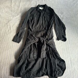 R13 waist tie shirt dress